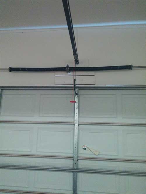 Garage door view from inside Garage door view from inside