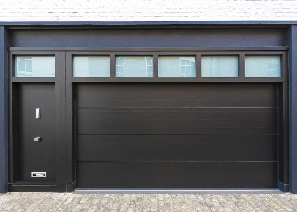 Closeup of Garage door 