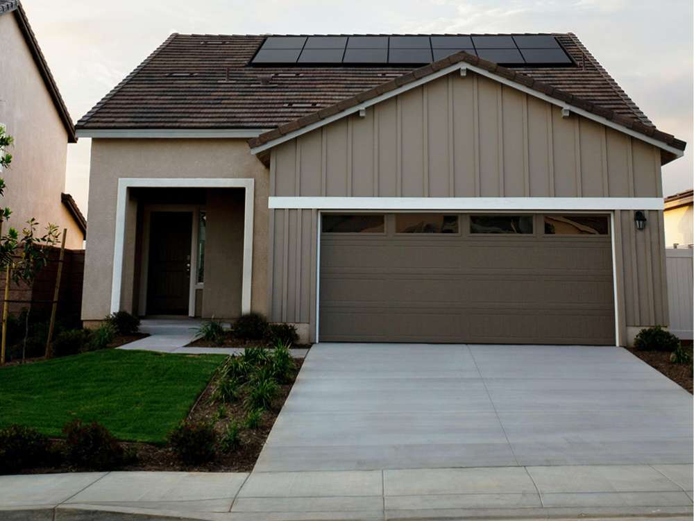 Front of a brown home
