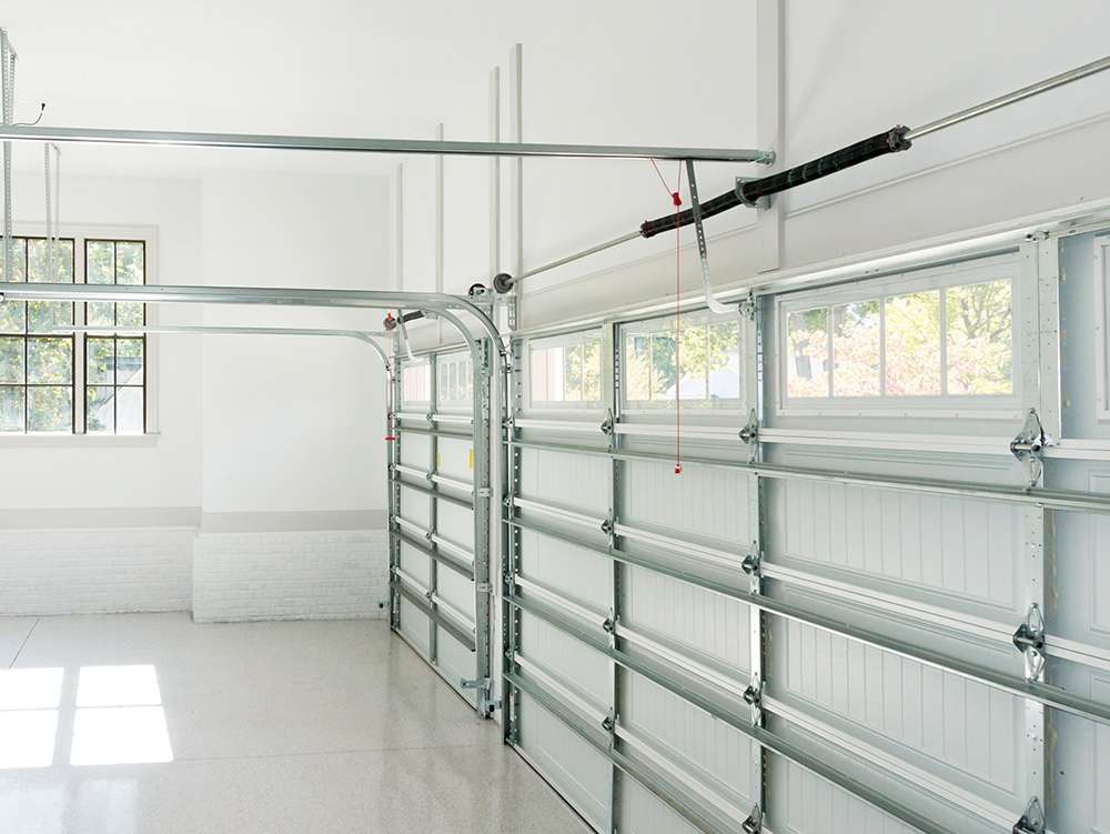Inside of a garage with the lifts being highlighted.