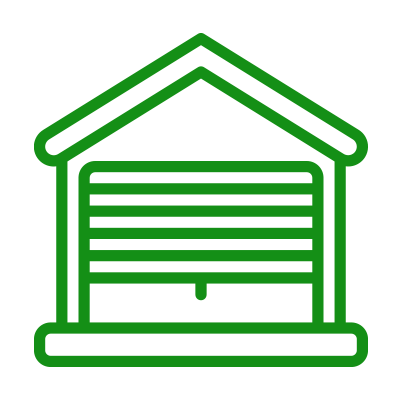 Garage door outline icon